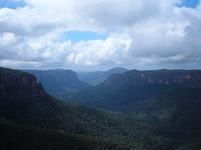 blue mountains australia landscape